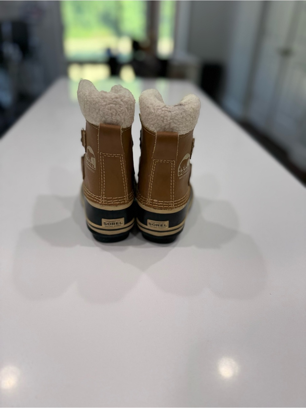 Sorel Yoot Pac Kids Waterproof Faux Fur Snow Boots Brown/Black US 8 - Picture 3 of 5